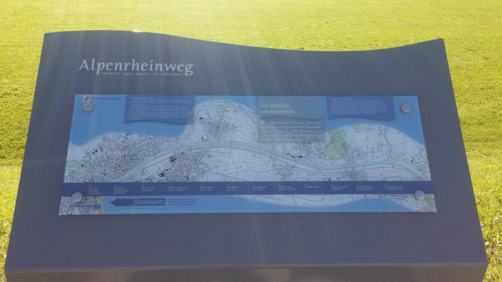informatiebord Alpenrhein