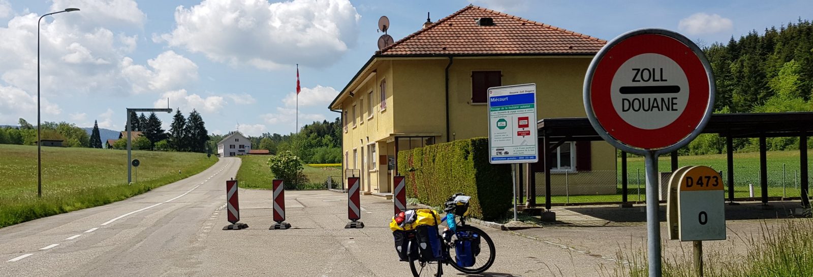 Grensovergang tussen Frankrijk en Zwitserland