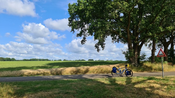 Fiets onderweg op Rondje Overijssel
