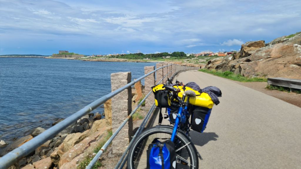fiets langs zee op de Kattegattleden  Triangel Sverige 3 Göteborg - Malmö na Varberg