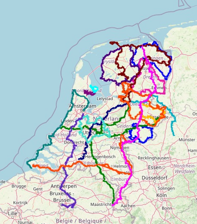 overzicht van alle fietstochten binnen Nederland