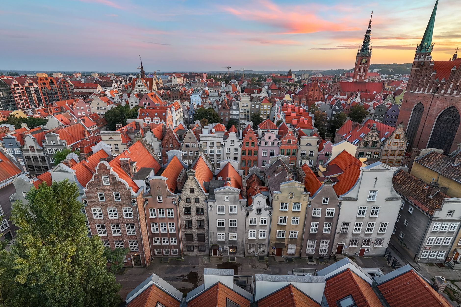gdansk historic old town cityscape